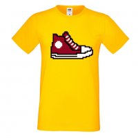 Мъжка тениска 8-bit shoe red, снимка 1 - Тениски - 33028258