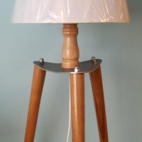 Комплект настолна лампа и лампион триподи, снимка 5 - Лампиони - 26951121