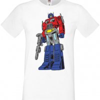 Мъжка тениска Transformers Optimus Prime 01,Анимация,игра,Празник,Повод, снимка 3 - Тениски - 37977431