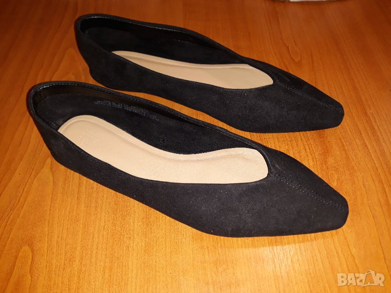 H&M ниски равни обувки дамски черни 36 като НОВИ , снимка 1