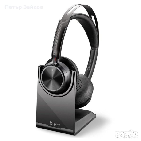 Безжични слушалки Poly Voyager Focus 2 UC MS, USB-A - Със стойка

, снимка 1