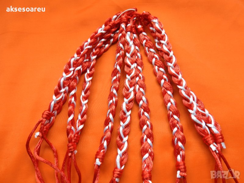 Мартеница за ръка гривна с преплетени конци с регулируема връзка плетени мартеници дамски мъжки унис, снимка 1