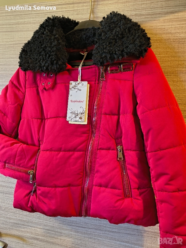 Дамско яке с естествен косъм и други , снимка 1