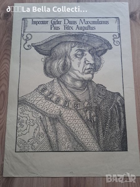 Литография Албрехт Дюрер с воден знак , снимка 1