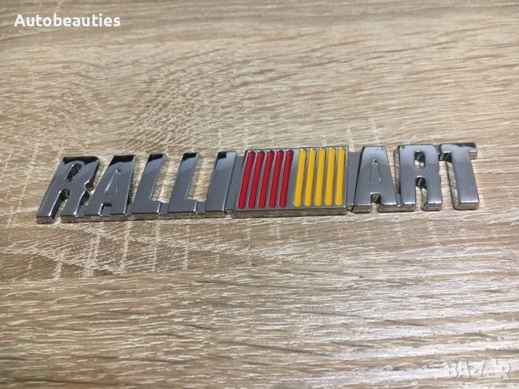 сребриста емблема Mitsubishi Ralliart, снимка 1