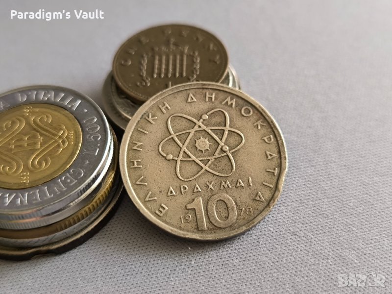 Монета - Гърция - 10 драхми | 1978г., снимка 1