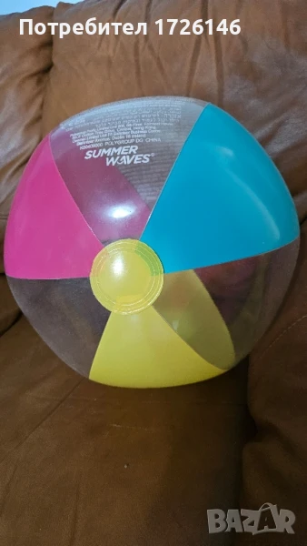 Надуваема плажна топка 45 см, снимка 1