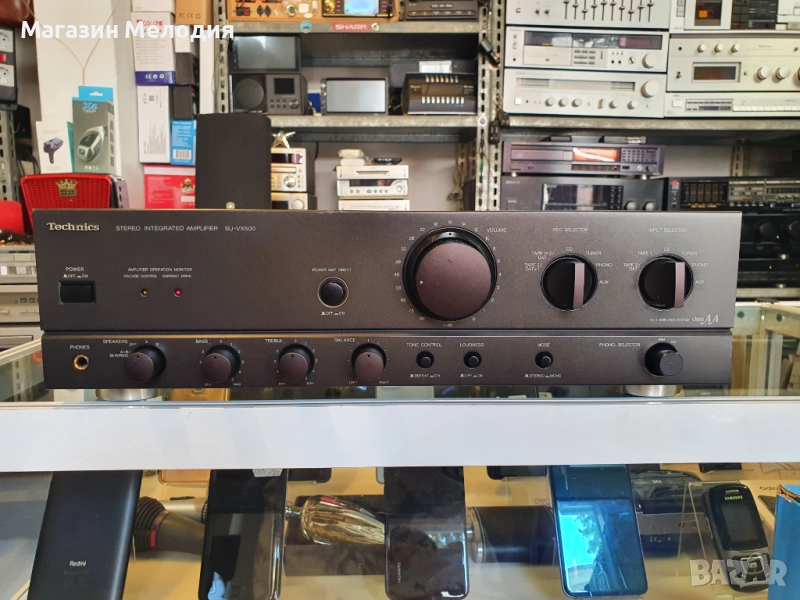 Усилвател Technics SU-VX500 Две по 100 вата на 4 ома. В отлично техническо и визуално състояние., снимка 1