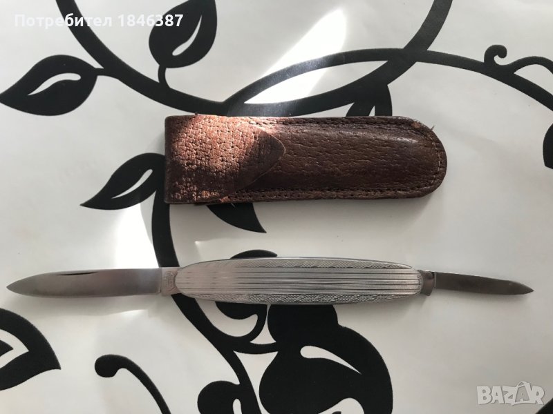Старо джобно метално ножче Kaufmann K55K Solingen, снимка 1