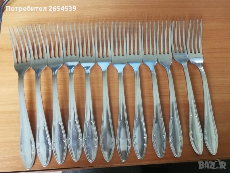 Прибори - Лъжици, вилици - неръждаема стомана Петко Денев Габрово , снимка 1