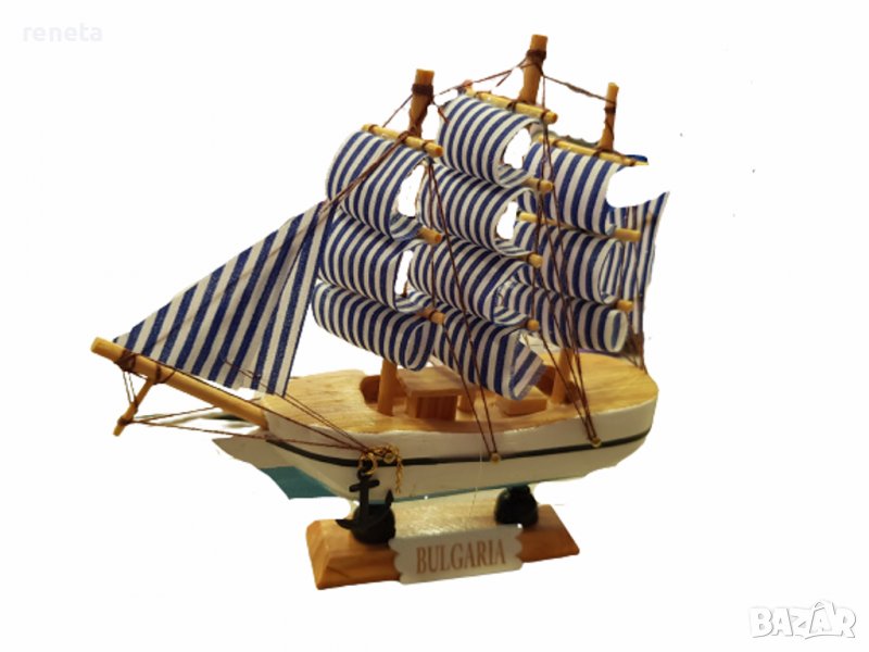 Макет, Кораб, Дървен, 16х15 см, снимка 1