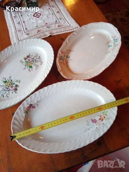 Стари порцеланови плата за сервиране - отлично качество -12 лева за брой, снимка 1