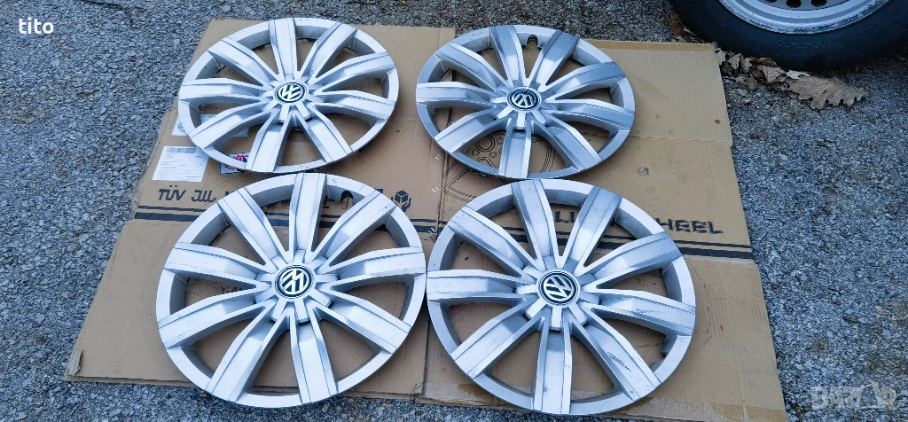 Оригинални 17 Цола тасове Volkswagen/Фолксваген, снимка 1