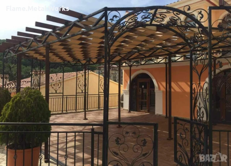 
Изработка & монтаж на метални конструкции – огради, парапети, тенти, перголи, стълбища, халета, снимка 1