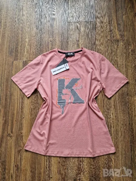 Страхотна дамска тениска KARL LAGERFELD  , нова с етикет, размер S / M ,L , XL, цена 35лв, снимка 1