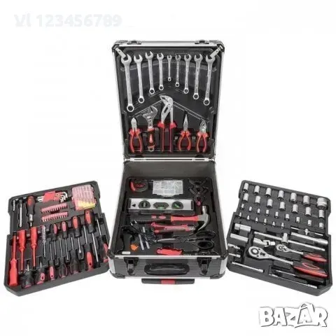 Куфар с инструменти 186 части, снимка 1