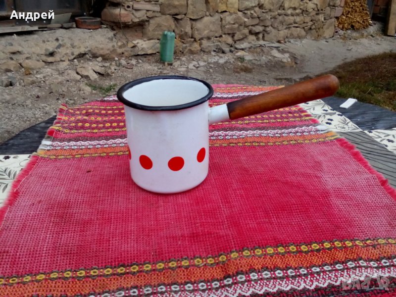 Старо емайлирано джезве, снимка 1