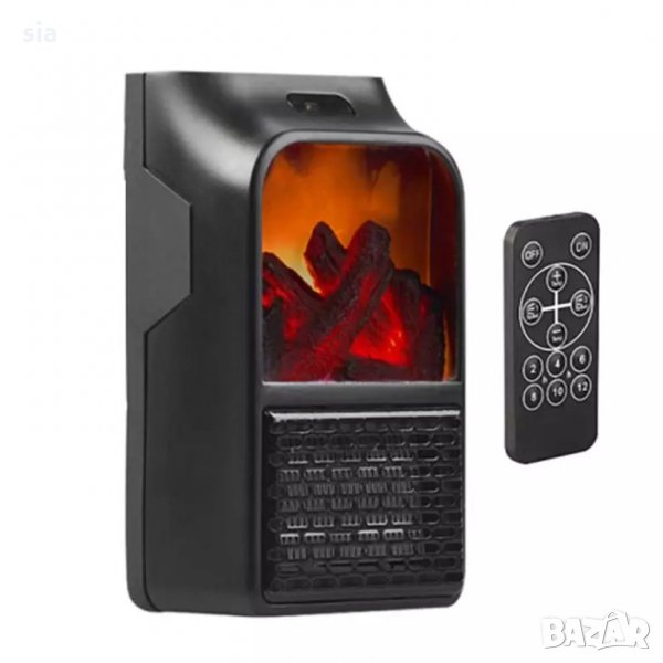 Мини изкуствена камина Flame Heater 900W, снимка 1