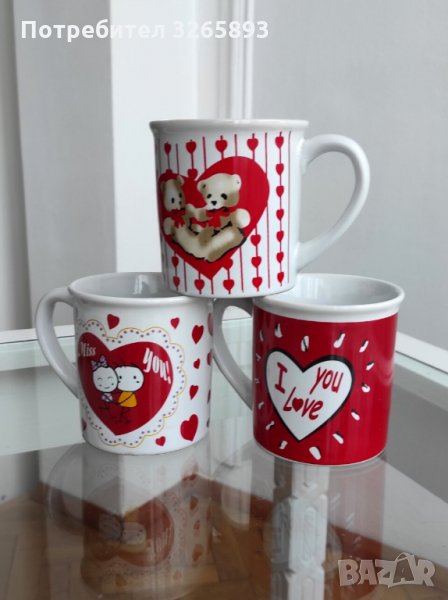 *НОВО* Порцеланови Чаши Love , снимка 1