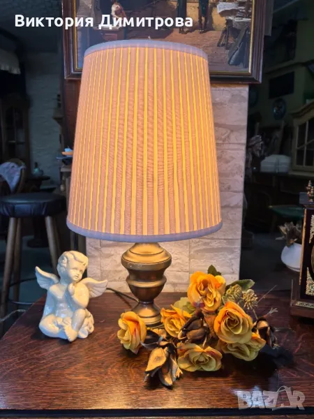 Лампа Винтидж - месинг, снимка 1