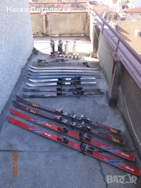 Ски, ски обувки, автомати, щеки и ремъци – перфектно запазени., снимка 1