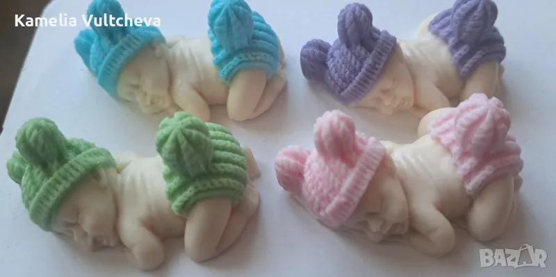 Подаръци за гости.Ръчно изработени сапунчета, снимка 1