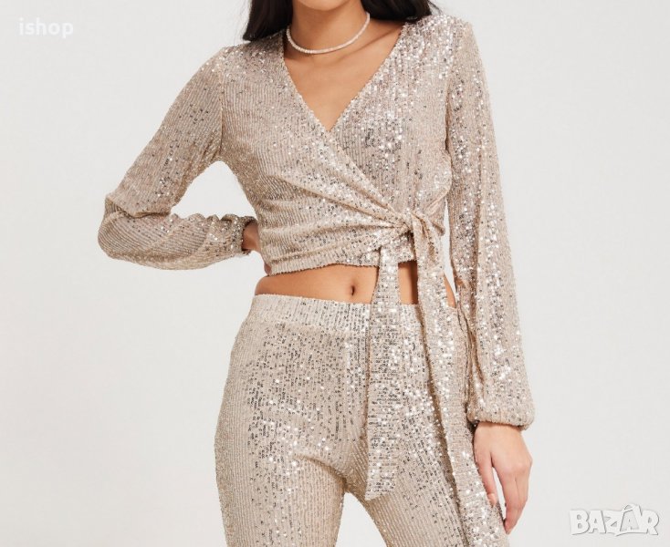 Дамска Блуза С Пайети, снимка 1