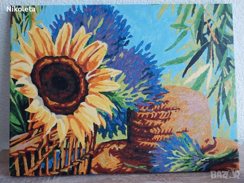 Картина със слънчогледи, снимка 1