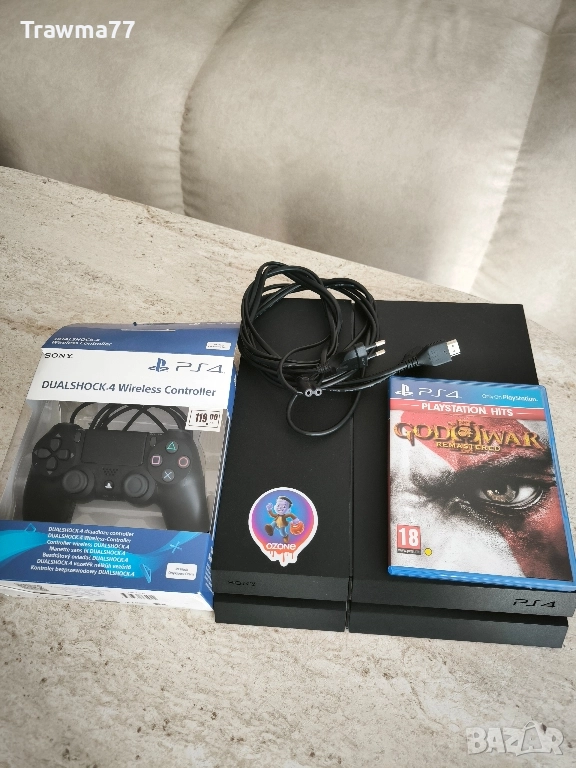 Playstation 4 (500 GB) + джойстик DualShock 4 в гаранция + подарък, снимка 1
