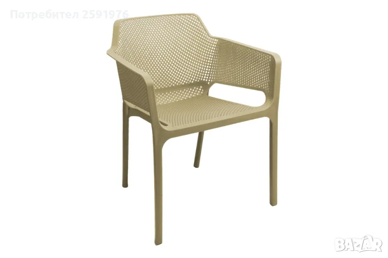 Градинско кресло Puzzle-home Oviez, 2 цвята, Пластмаса, 59х58х79см., снимка 1