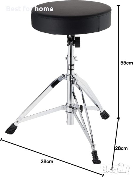 Професионален стол за барабани RockJam DP-001, снимка 1
