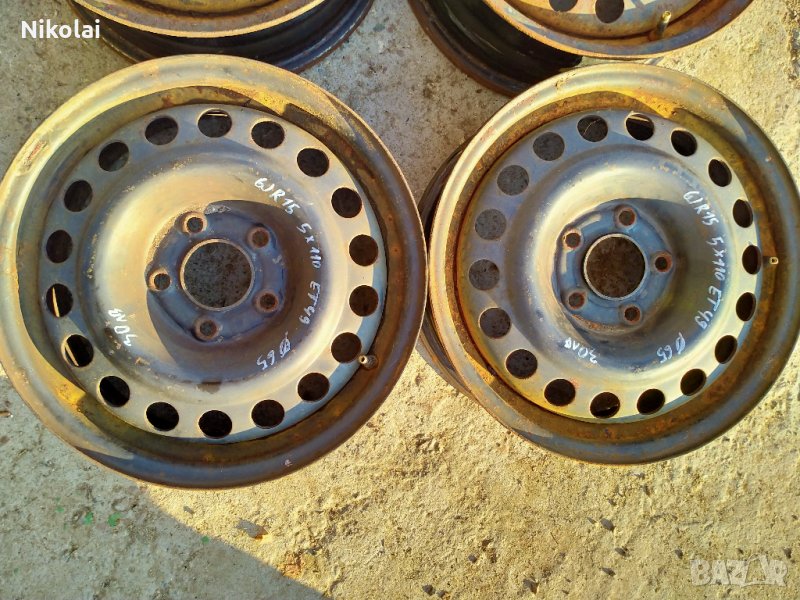 2бр джанти за Опел 6J R15 5x110 ET49 с отвор 65мм, снимка 1