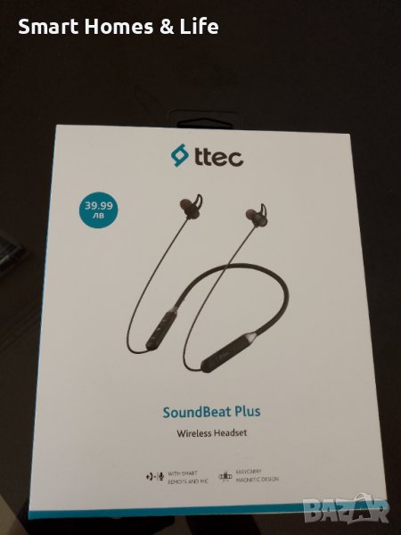 Нови Безжични Слушалки, TTEC SoundBeat Plus Handsfree Bluetooth, снимка 1