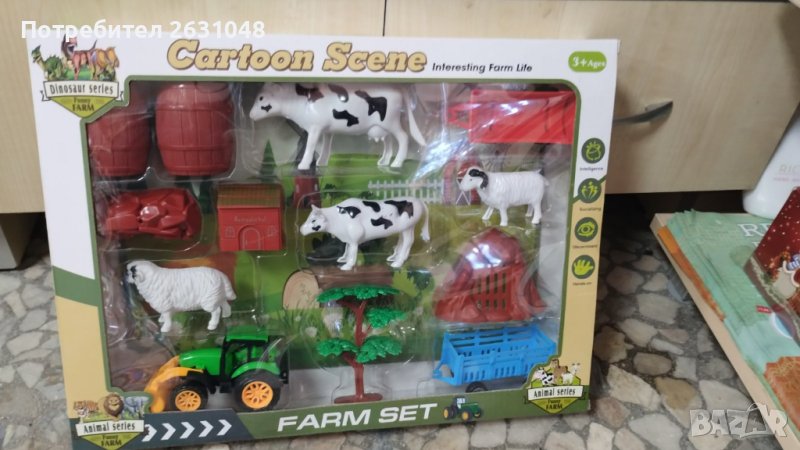 играчка  ферма cartoon scene farm set, снимка 1