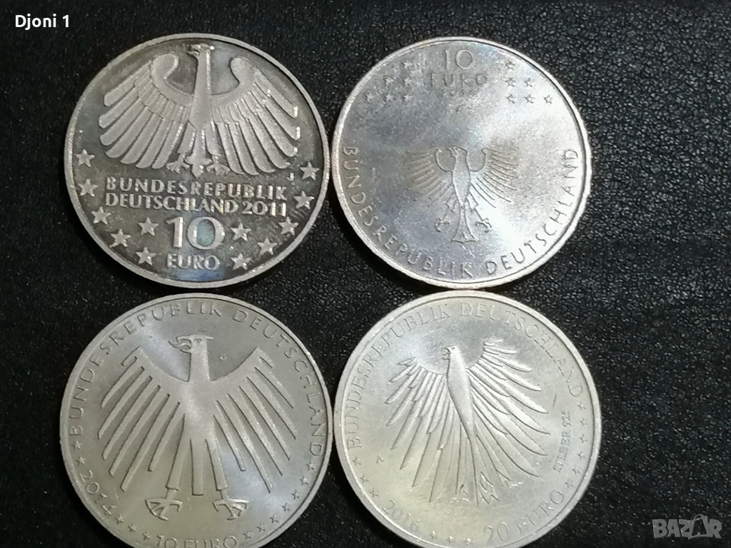 10/20 евро сребърни , снимка 1