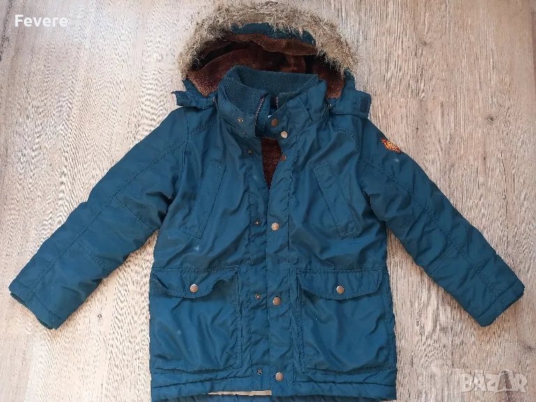 Синьо зимно яке за момче на Н&М 7-8г., снимка 1