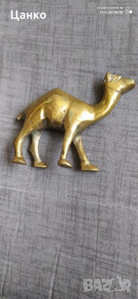 камила, месингова фигурка, снимка 1