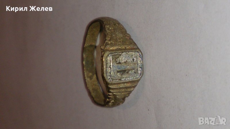 Стар пръстен уникат над стогодишен сачан -60051, снимка 1