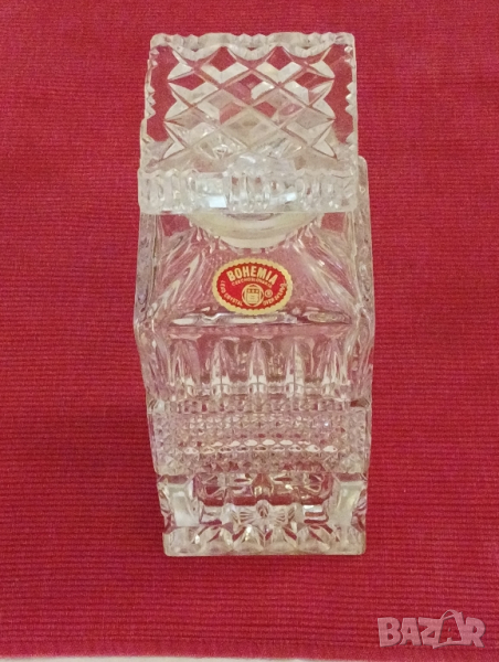 Кристална гарафа за уиски, Бохемия. , снимка 1