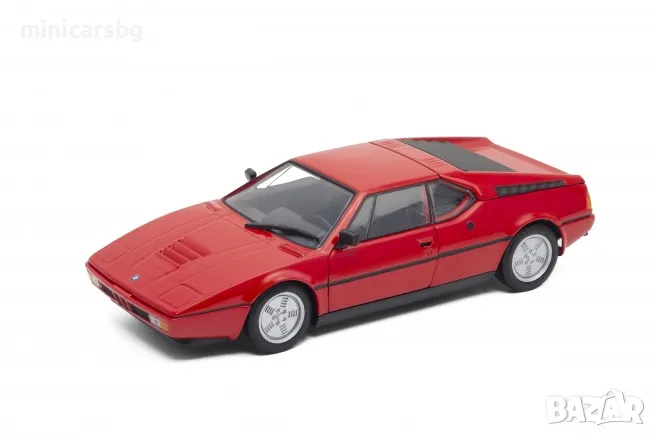 1:24 Метални колички: BMW M1 Welly, снимка 1
