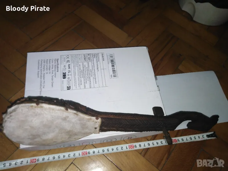 старинна гусла дърворезба , снимка 1