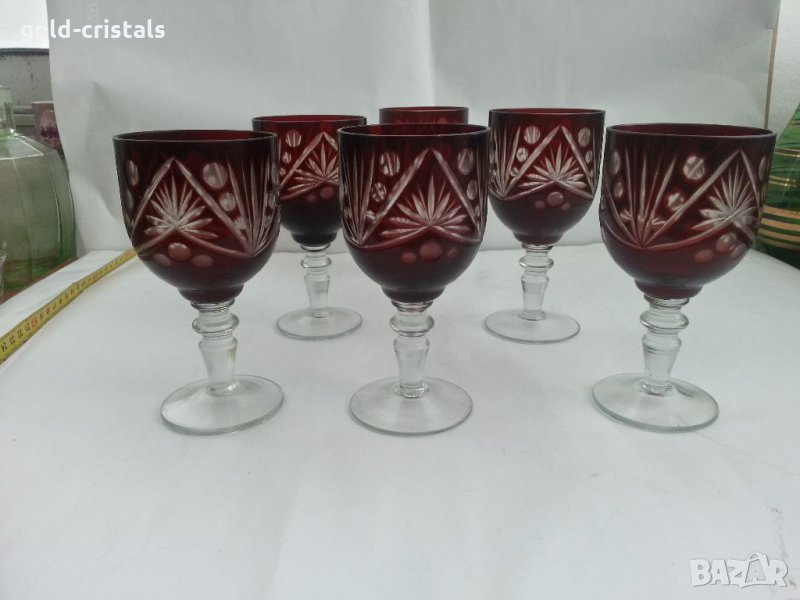 стари кристални чаши, снимка 1