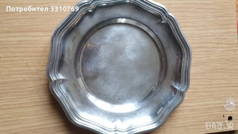 Посребрена чиния. , снимка 1