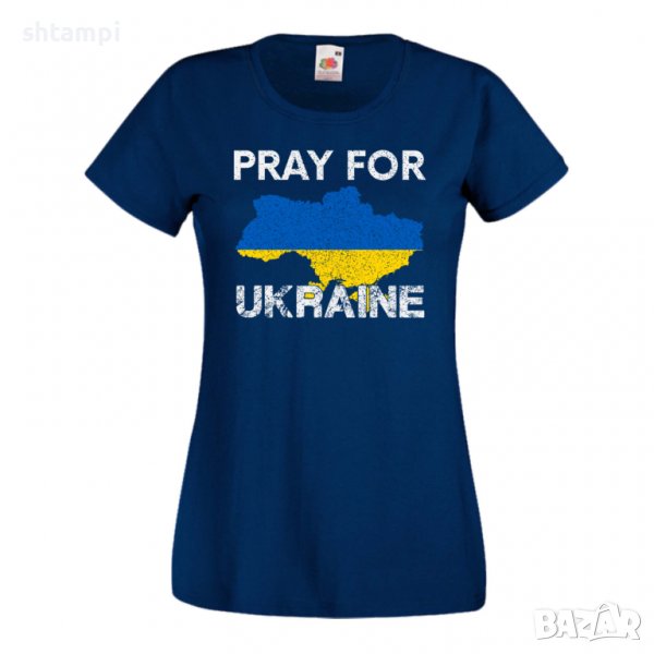 Дамска Тениска Украйна PRAY FOR UKRAINE 002, снимка 1