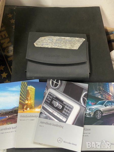 W204 Mercedes C class berline кожен калъф за долументи с книжки история инструкции w204 manual , снимка 1