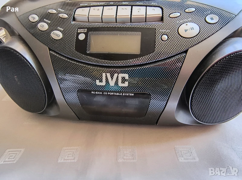 JVC Радиокасетофон с CD, тип RC-EX30B, цифрово настройване, снимка 1