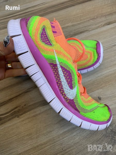 Оригинални цветни маратонки Nike Wmns Flyknit+! 40,5 н, снимка 1