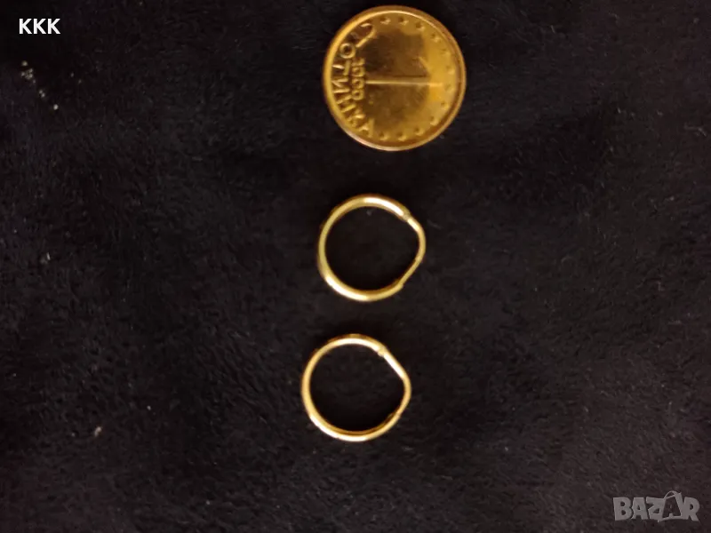 Златни обеци , детски., снимка 1