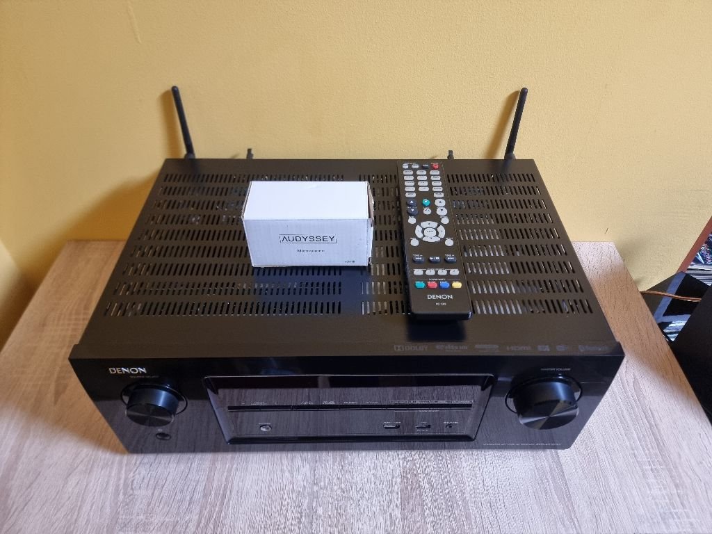 Denon AVR X 2100 W Bluetooth Wi-Fi HDMI USB Network ресийвър усилвател с  дистанционно и микрофон в Ресийвъри, усилватели, смесителни пултове в гр.  София - ID39311356 — Bazar.bg