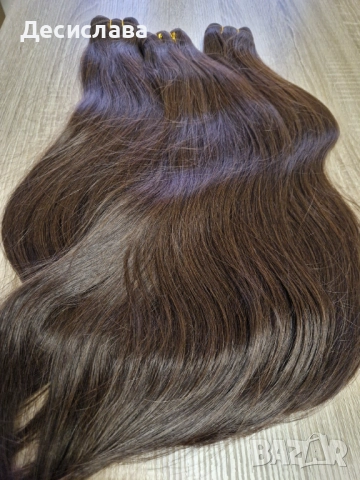 Естествена черна коса - много плътна , снимка 2 - Аксесоари за коса - 51698259